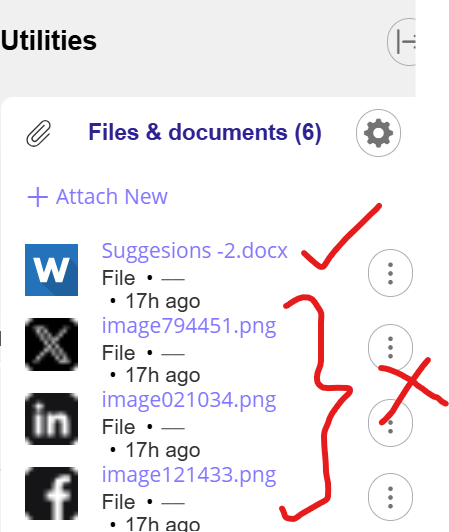 these are the unnecessary attachments/images