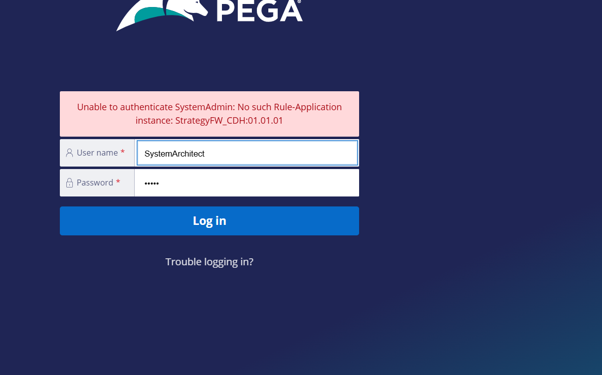 Iam unable to login to missions , attached the screenshot