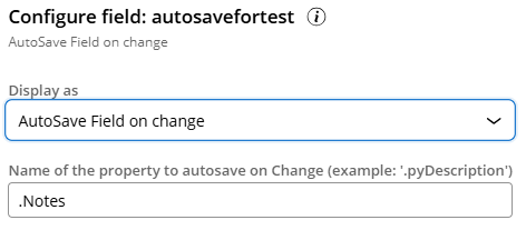 Notes property is the text area.