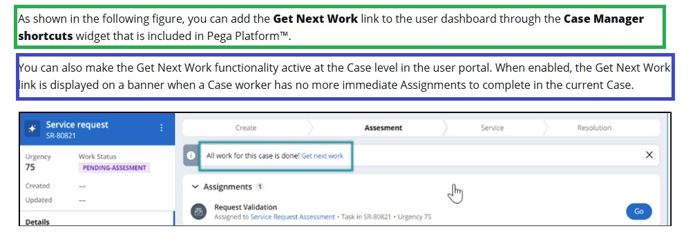 Getnext work short cut