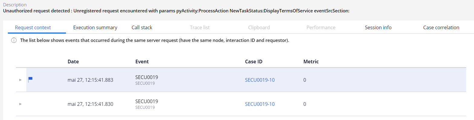 Screenshot for activity security 3