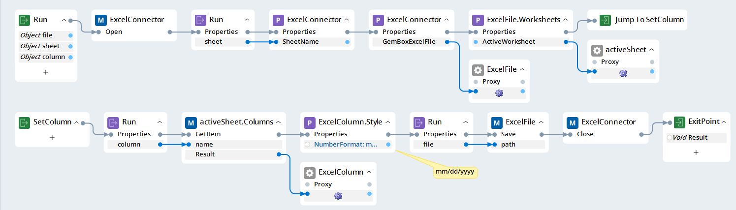 Screenshot of automation