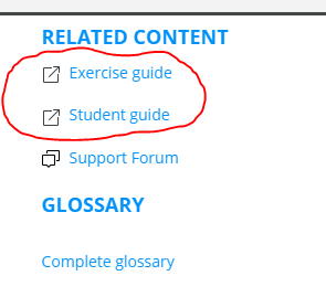 You can download a PDF version of the student guide and exercise guide on the Completing the course exercises lesson (third lesson).   These guides are located in the upper right hand corner in the related content section.  Please be aware that the Student Guide does not offer the full course experience and contains only the key points and concepts of the course.