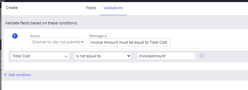 Total cost validation