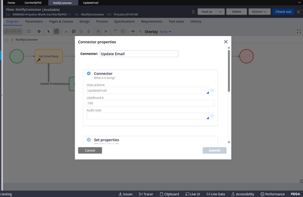 Update email connector