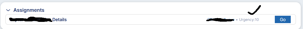 I need to remove from urgency in Views