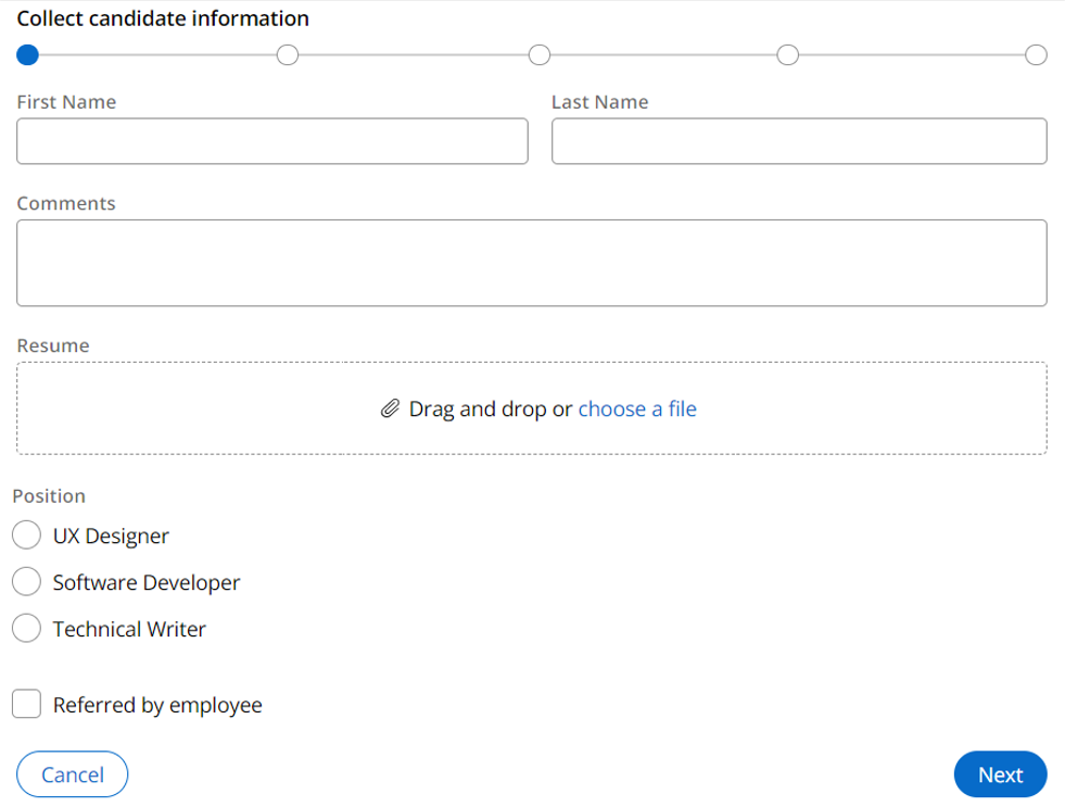 Figure 1 – Example of Form View