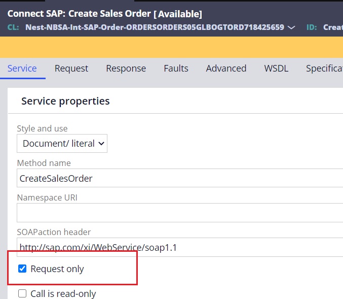 Asynchronous call configuration in Pega