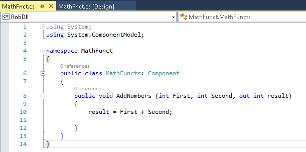 C# dll component