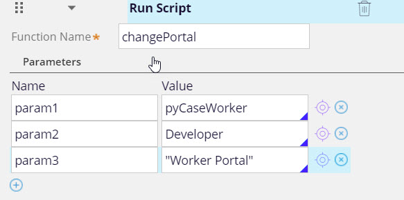 param1: pyCaseWorker; param2: Developer; param3: "some text"