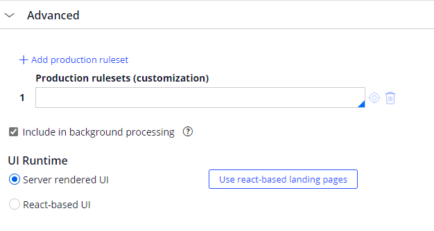 Runtime Configuration