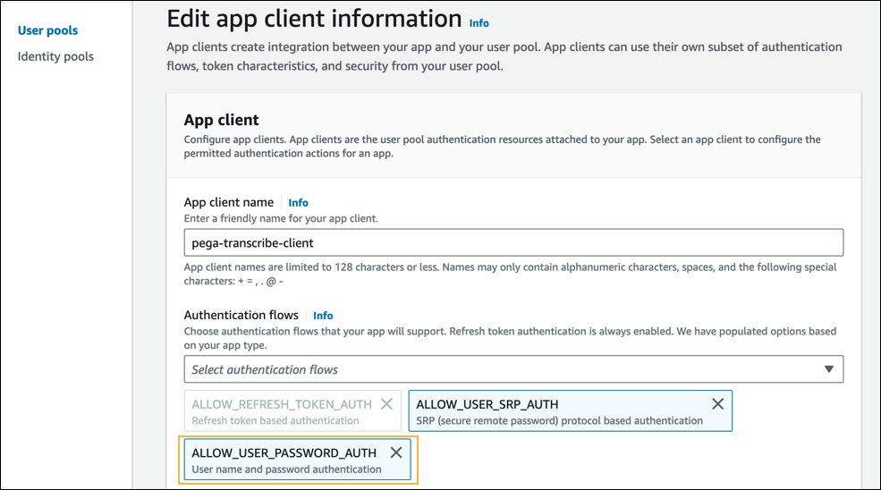 App integration - Authentication flows.