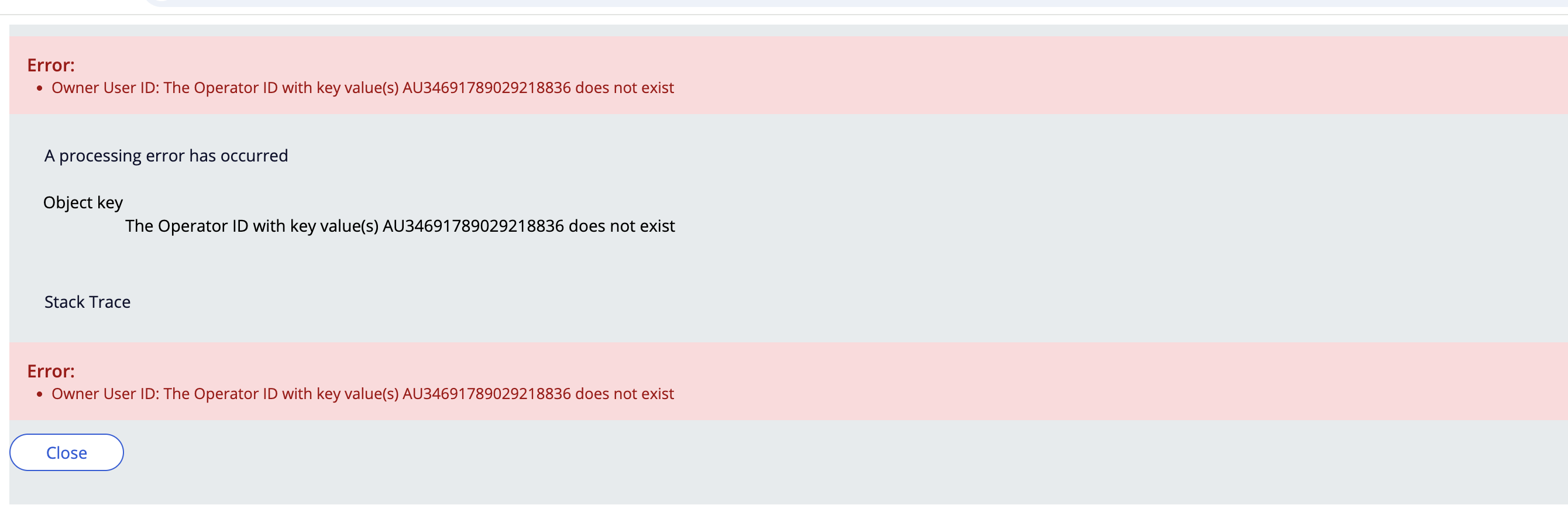 error