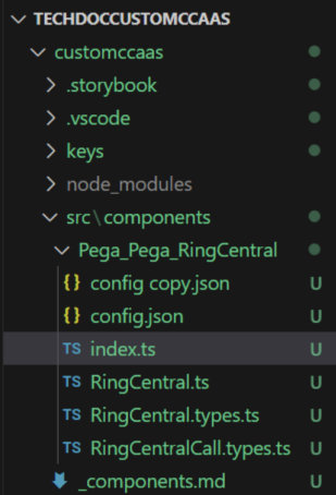 The final structure of the custom CCaaS link.