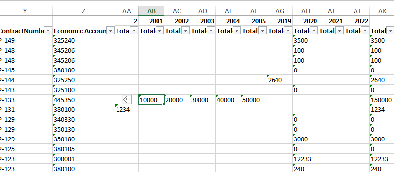 excel format issue screenshot