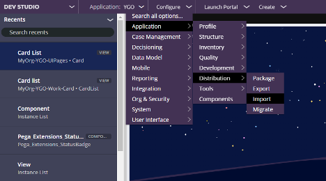Import into system