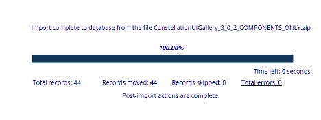 Import Complete