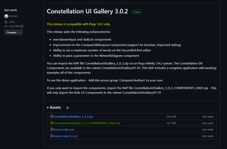 Constellation UI Gallery github