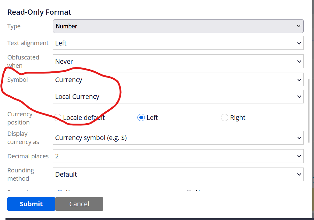 Number control presentation tab pre upgrade
