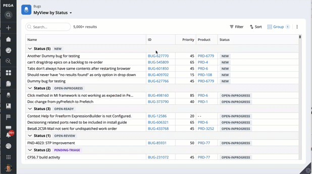 Assignment widget