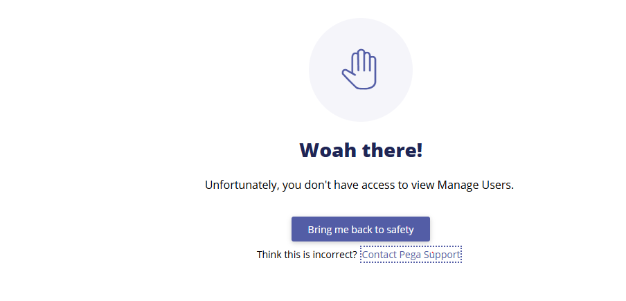 I clicked on the "Manage Users" link in MySupportPortal