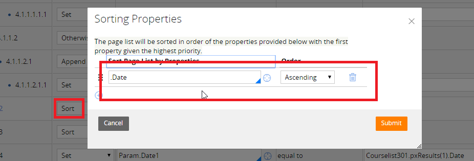 Data Transform Sort action | Support Center