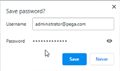 The Chrome Save Password prompt