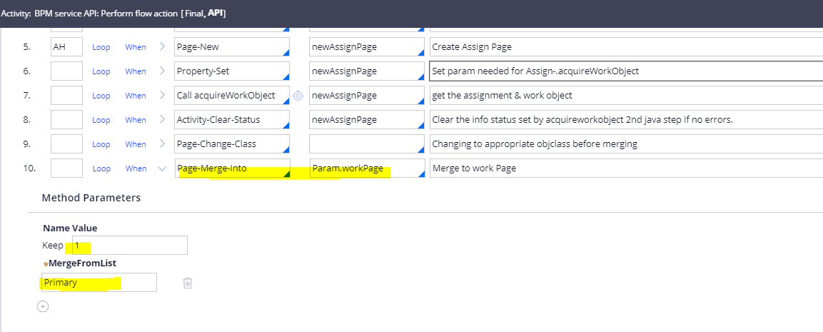 how to use finish assignment in pega