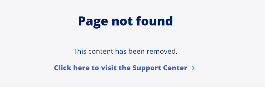 Page not found 