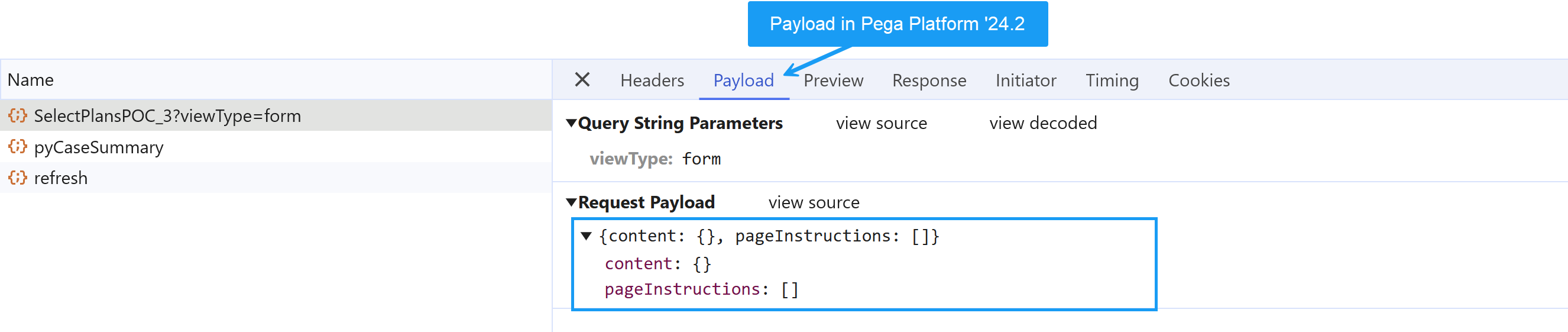 Pega '24.2 payload