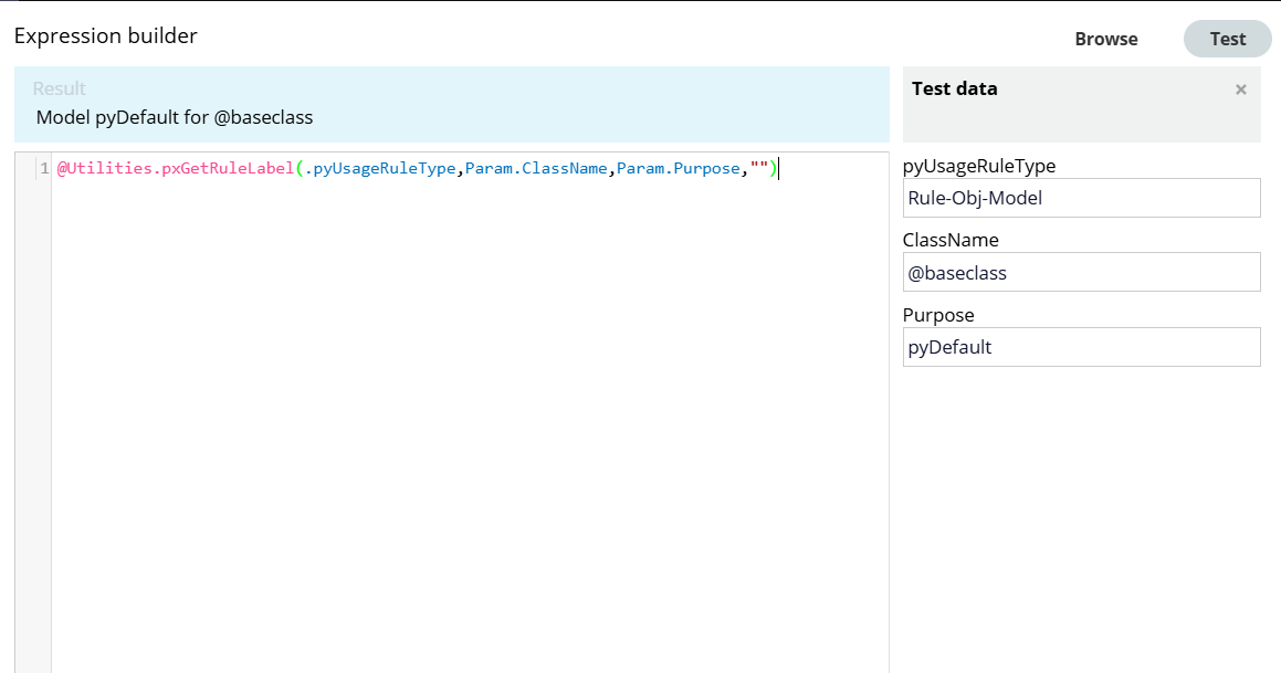 Rule Label Function Usage