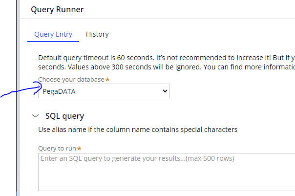 query runner database list