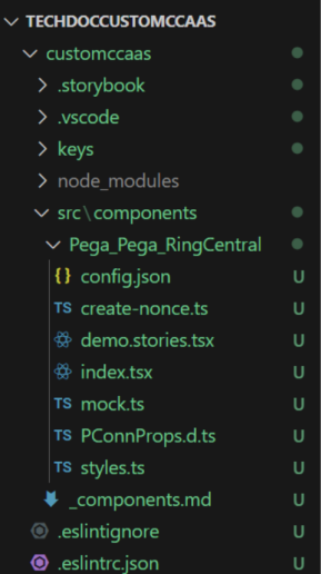 Structure in the src/components. 