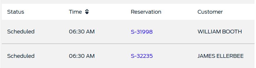 table header example