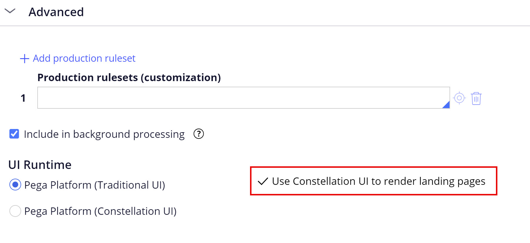 Use constellation UI to render landing pages
