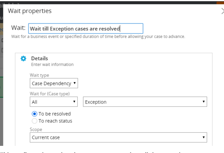 wait shape with case status