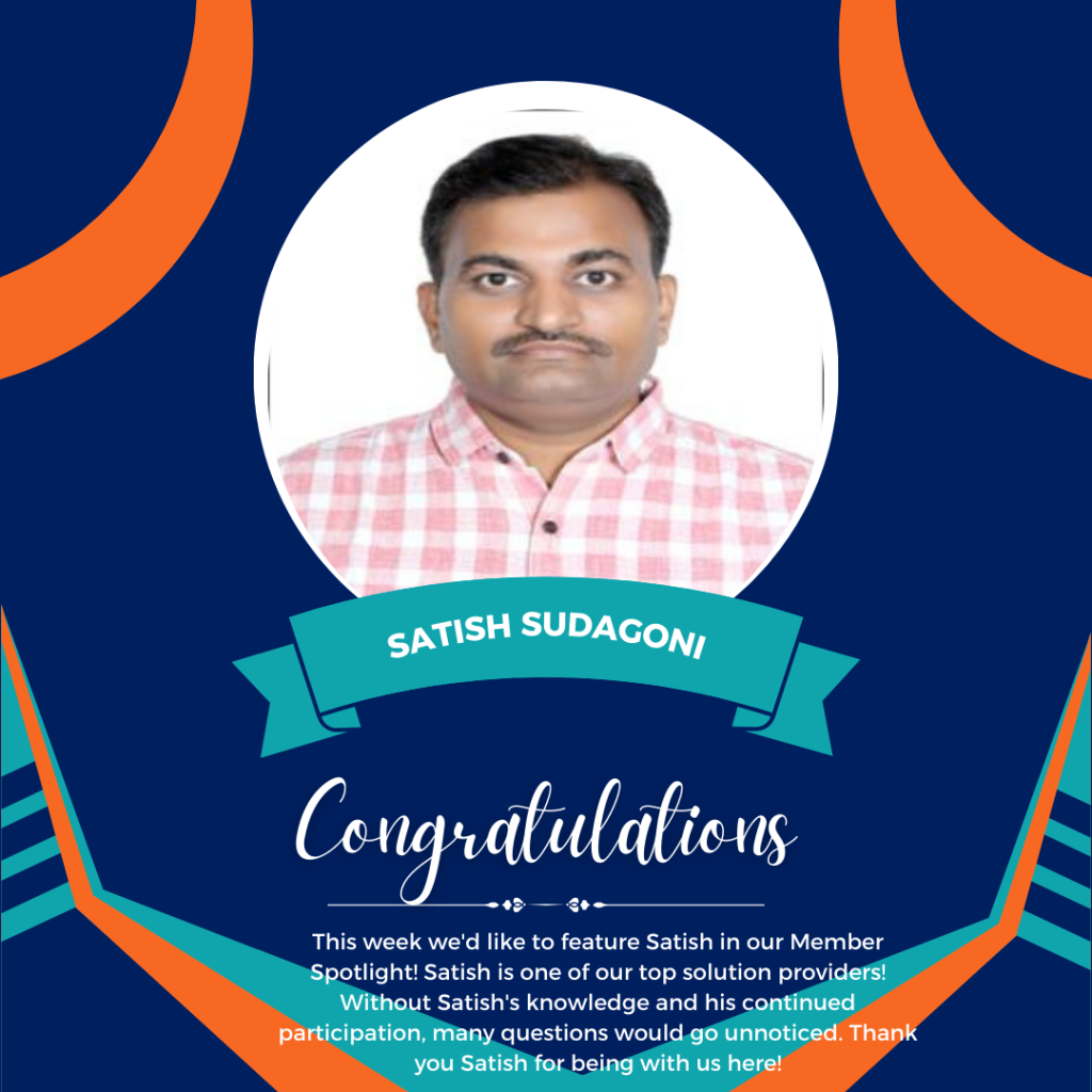 Week 10 - Satish Sudagoni