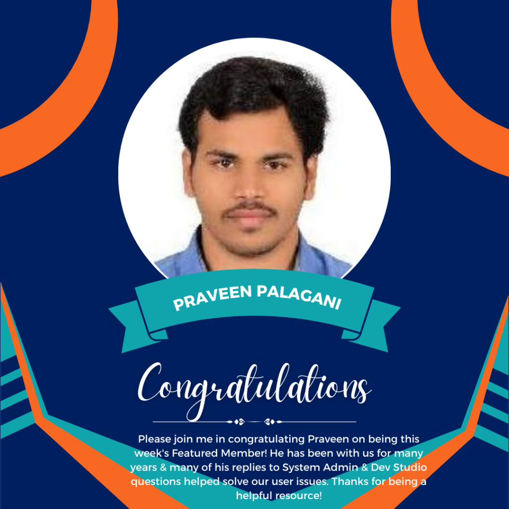 Week 38 Praveen Palagani
