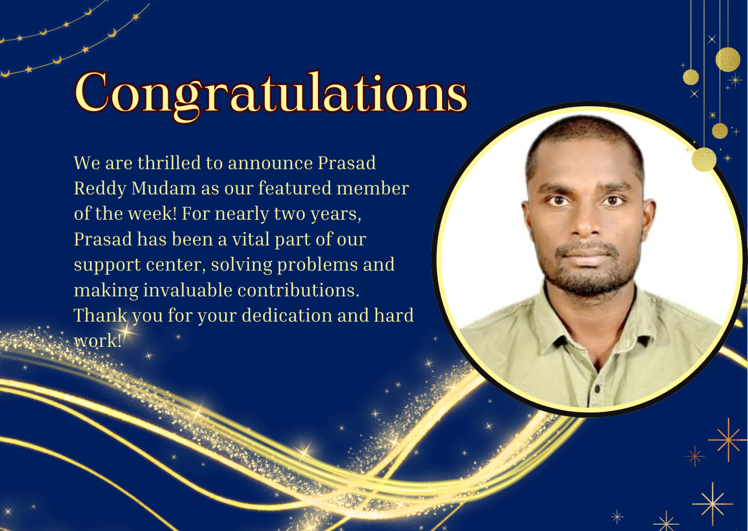 Week 15- Prasad Reddy Mudam