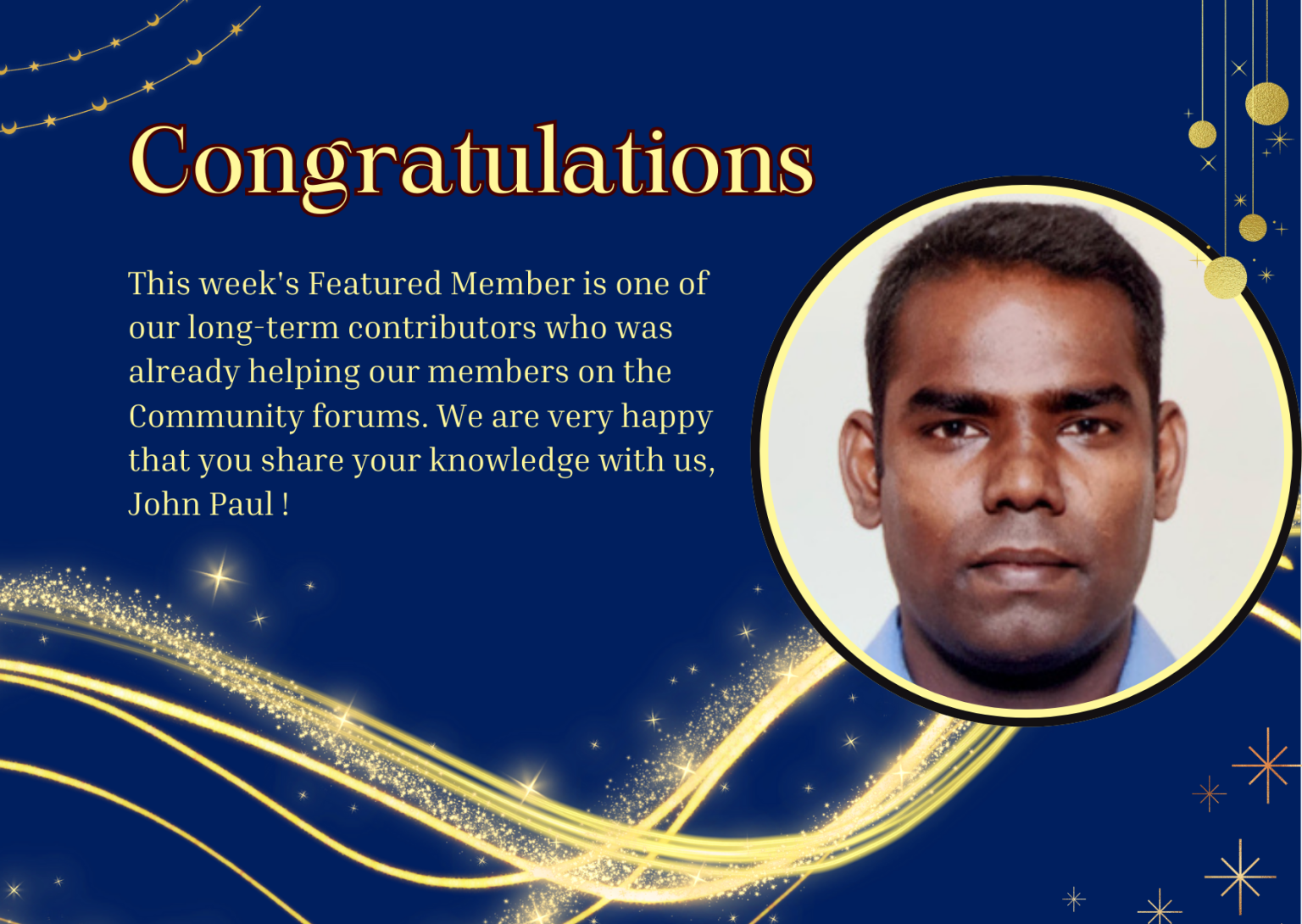 Week 19 John Paul Raja, C