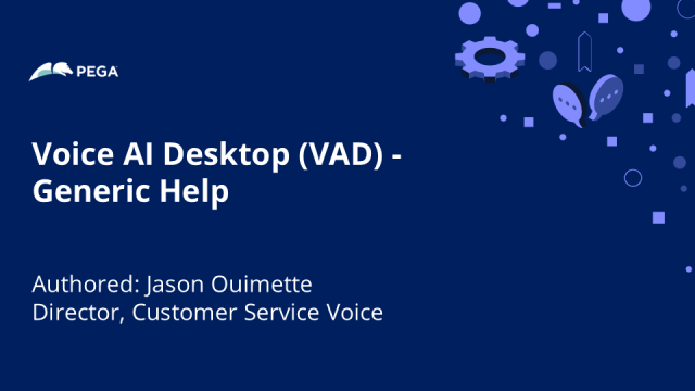 Voice AI Desktop (VAD) - Generic Help